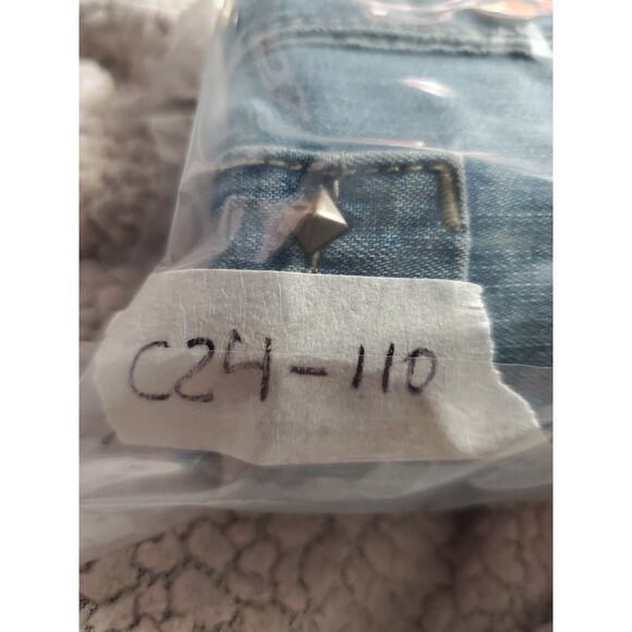 LUCKY BRAND Womens Sz S Chambray Denim Long Sleeve Shirt Dress Blue C24 - Picture 8 of 8